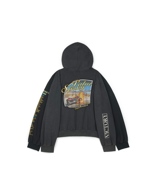 Protocol Index_Four-hands Jersey Zip Hoodie (Black)