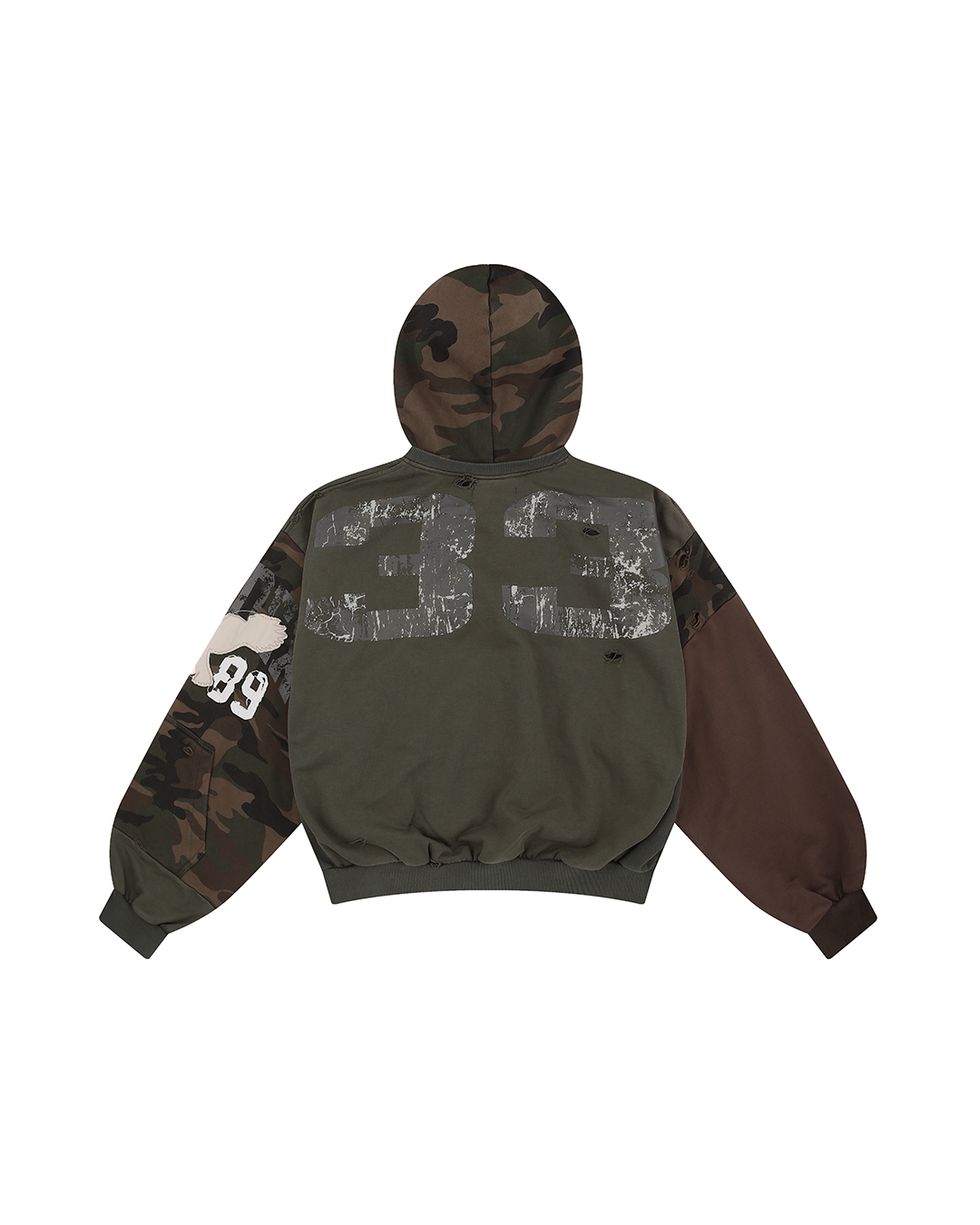 Protocol Index_Reconstructed Sweatshirt Zip Hoodie (Camo)