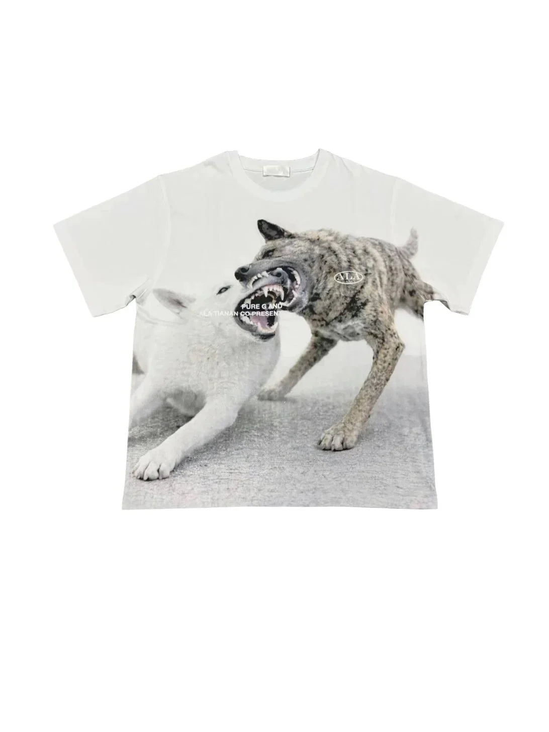 ALA TIANAN_ALA TIANAN X Pure G dog kissing T-shirt