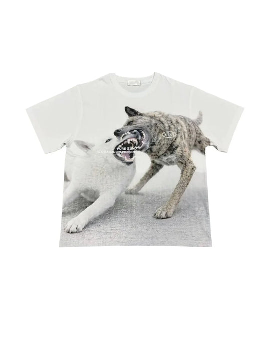 ALA TIANAN_ALA TIANAN X Pure G dog kissing T-shirt