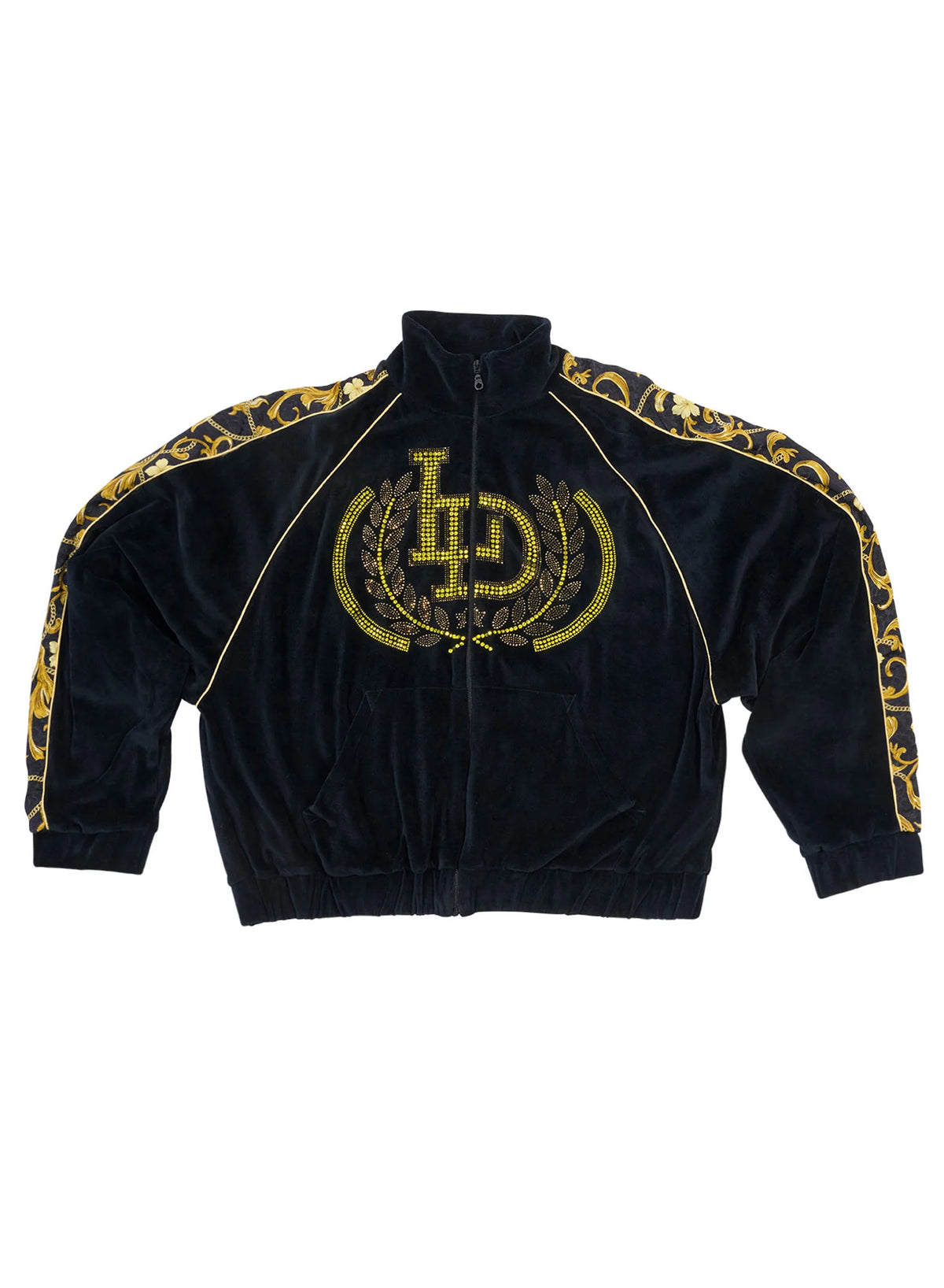 LU'U DAN_Supa-Sleaze Track Jacket (Baroque Black)