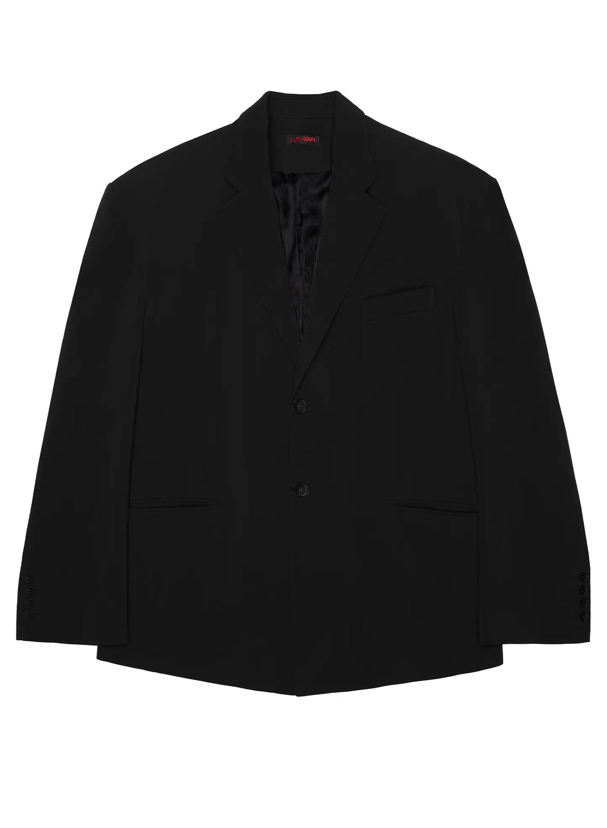 LU'U DAN_Oversized Boxy Blazer (Black)